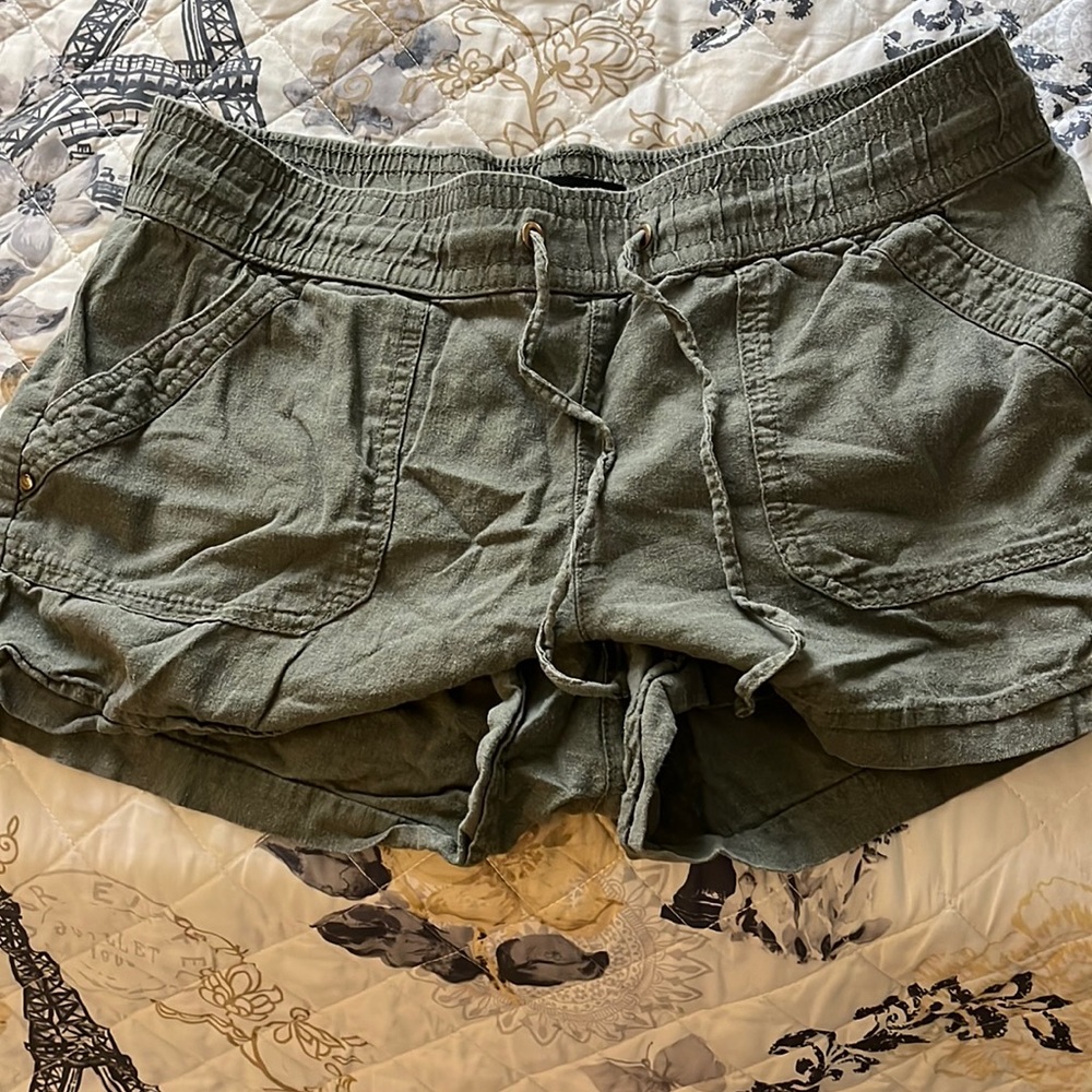 Olive green shorts